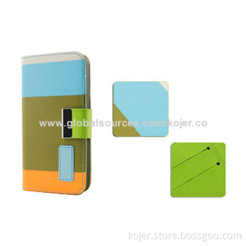 Wallet Flip Case Covers for Samsung Galaxy S4, OEM Orders Welcomed